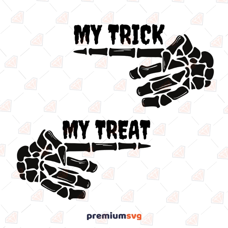 She's My Trick He's My Treat SVG | Halloween Couple SVG Halloween Svg