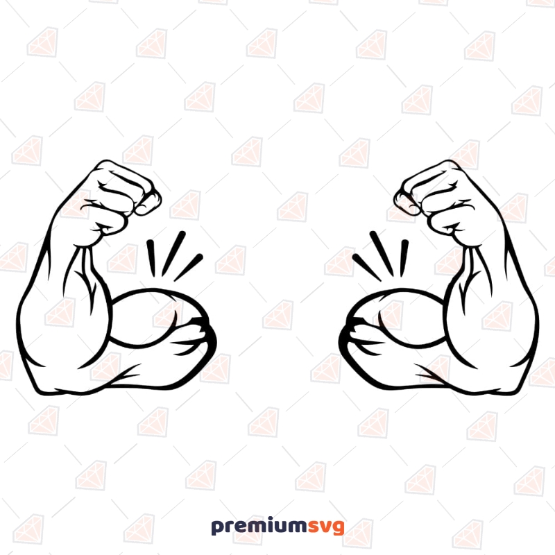 arm muscle clip art