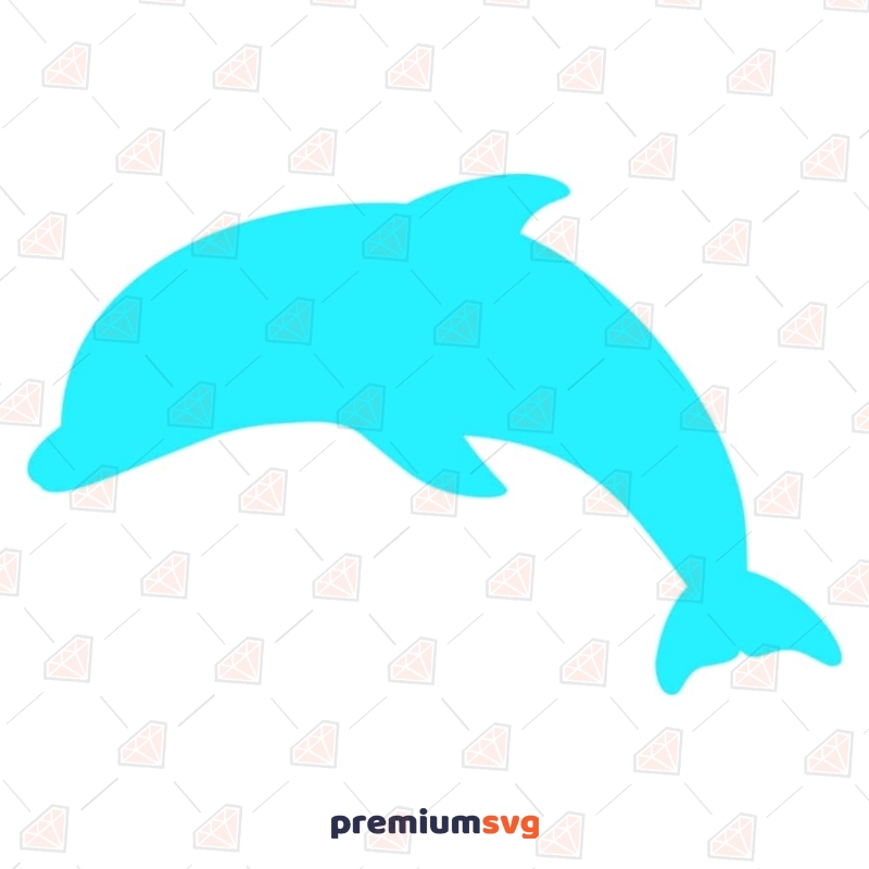 Dolphin SVG Clipart Vector File, Dolphin Instant Download Sea Life and Creatures SVG Svg