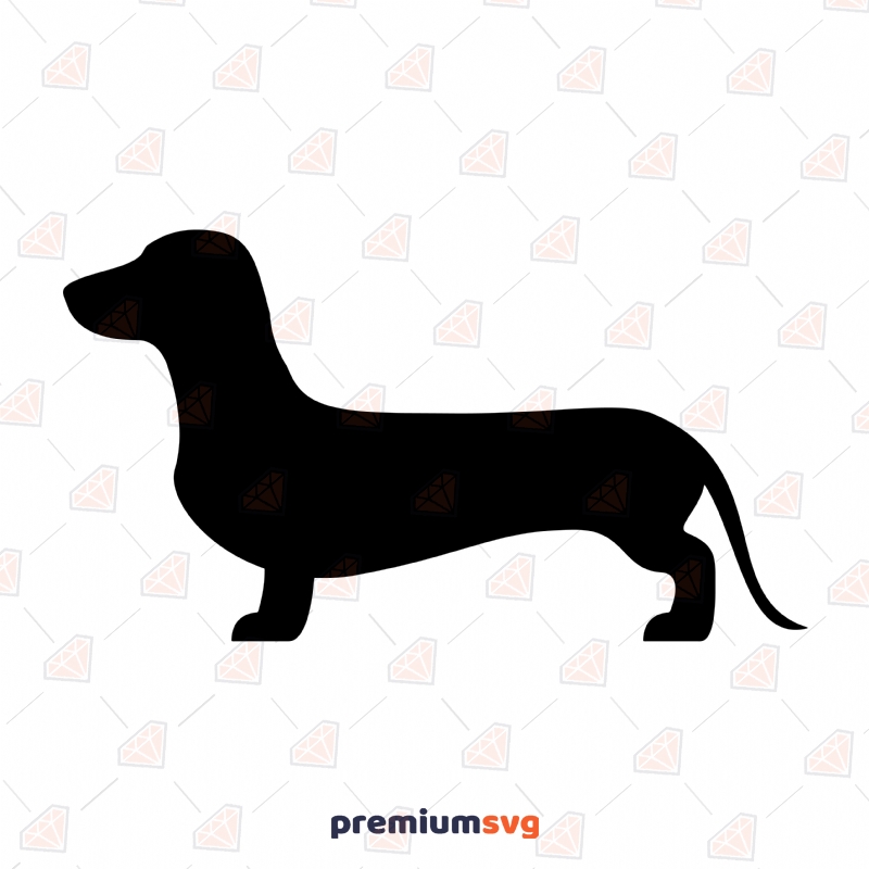 Dachshund Silhouette SVG, Dachshund Vector Instant Download | PremiumSVG