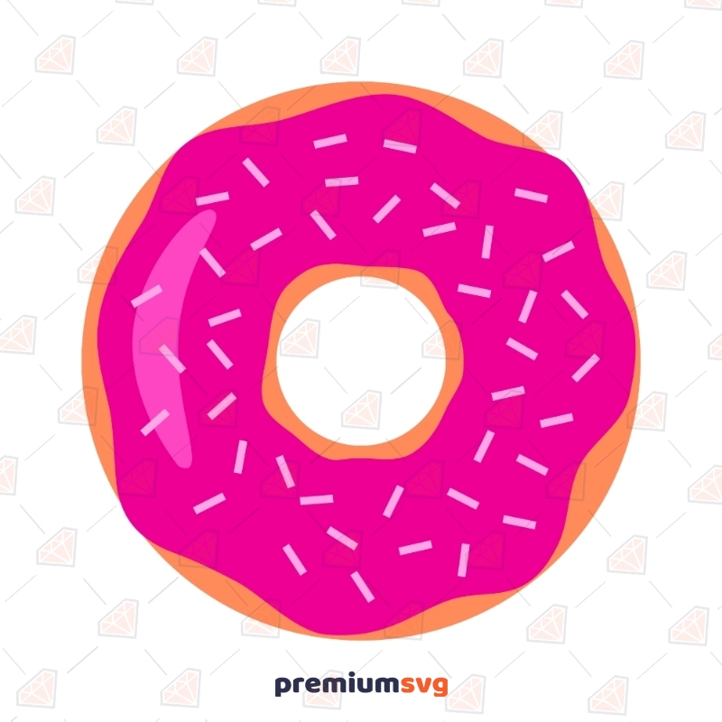 Donut SVG Vector & Clipart Cut Files Snack Svg