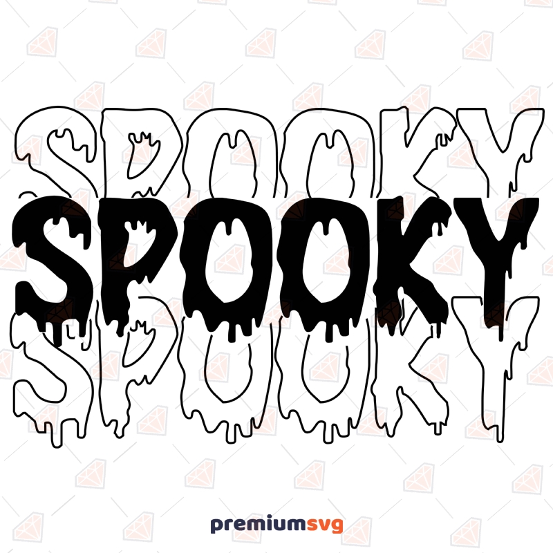 Spooky SVG, Spooky Halloween SVG Instant Download Halloween SVG Svg