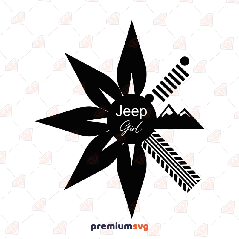  Jeep Girl SVG Archivo de corte, Jeep Girl Vector Descarga instantánea