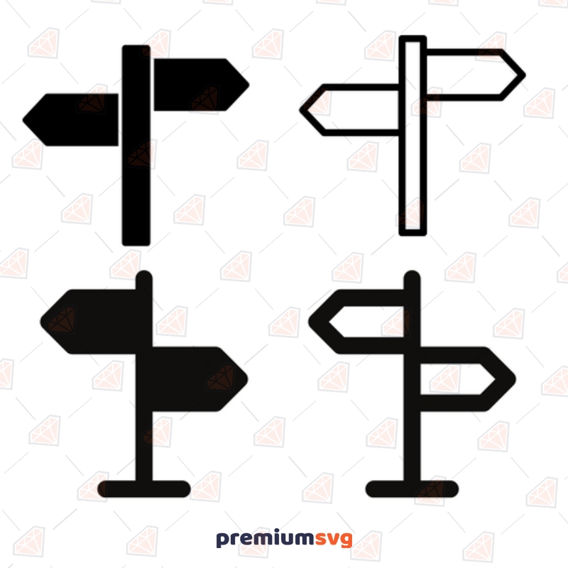 Street Road Sign SVG