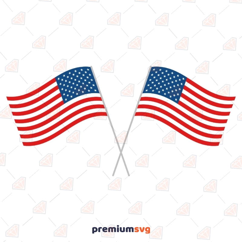 Download Crossed Usa Flag Svg Usa Flag Svg Vector And Clipart Files Premium Svg