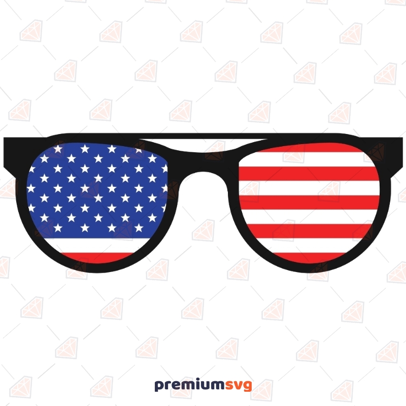 USA Sunglasses | American Flag Sunglasses PNG | 4th of SVG