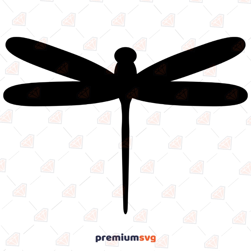 Basic Dragonfly SVG Cut File, Dragonfly Vector Instant Download Sea Life and Creatures SVG Svg