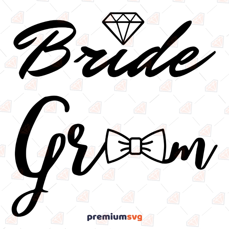 Bride & Groom SVG Vector Files, Wedding SVG Cricut Files Wedding SVG Svg