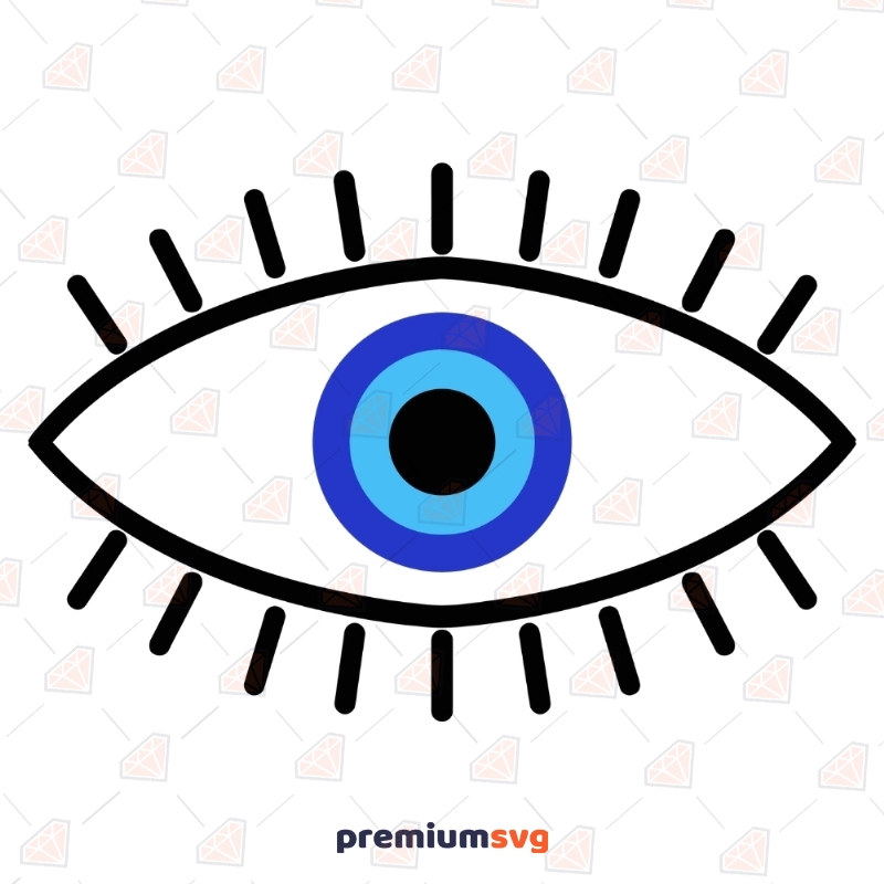 Turkish Evil Eye SVG, Evil Eye Vector Files Symbols Svg
