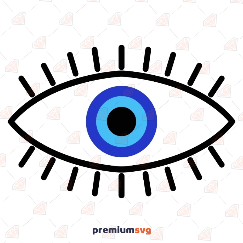 Turkish Evil Eye SVG, Evil Eye Vector Files Symbols Svg