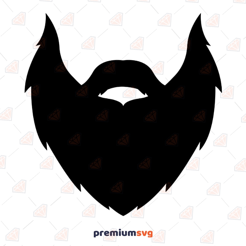 Beard SVG Cut Files | Beard Clipart Drawings Svg