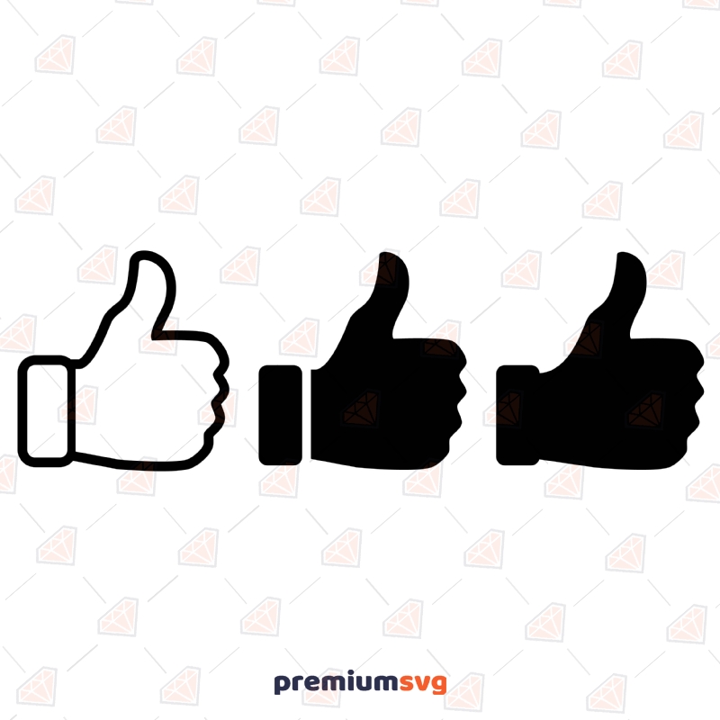 Thumbs Up Bundle SVG Cut Files for Cricut & Silhouette Vector Illustration Svg