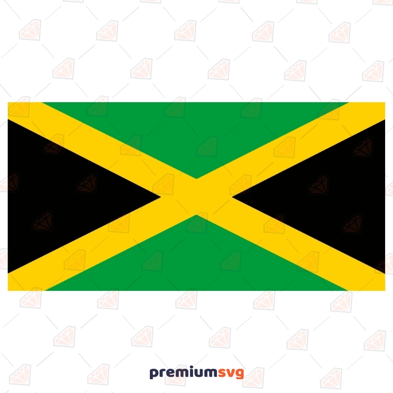Jamaica Flag Svg Vector File Flag Svg