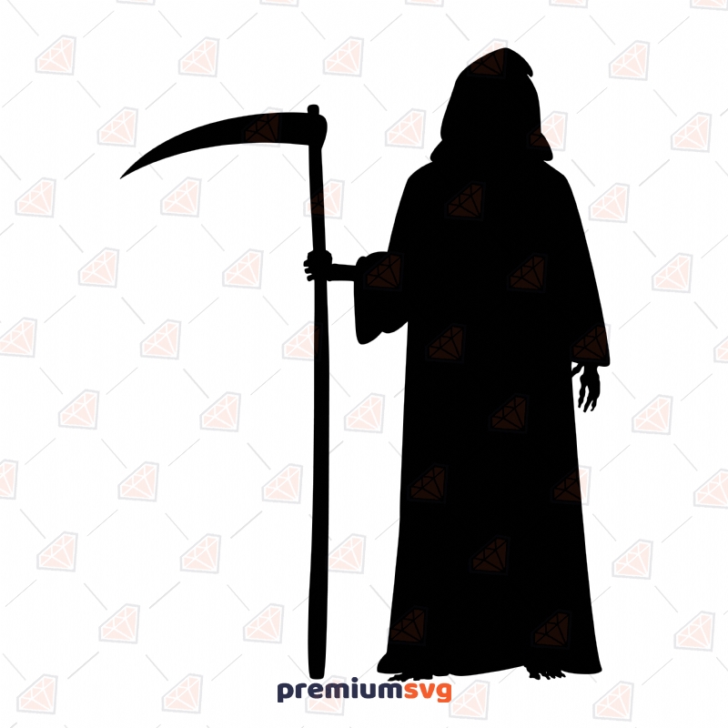 Grim Reaper SVG, Horror SVG Instant Download Vector Illustration Svg