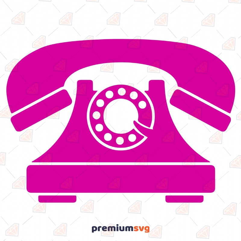 House Phone SVG Cut File, Vintage Phone SVG Vector Vector Objects Svg