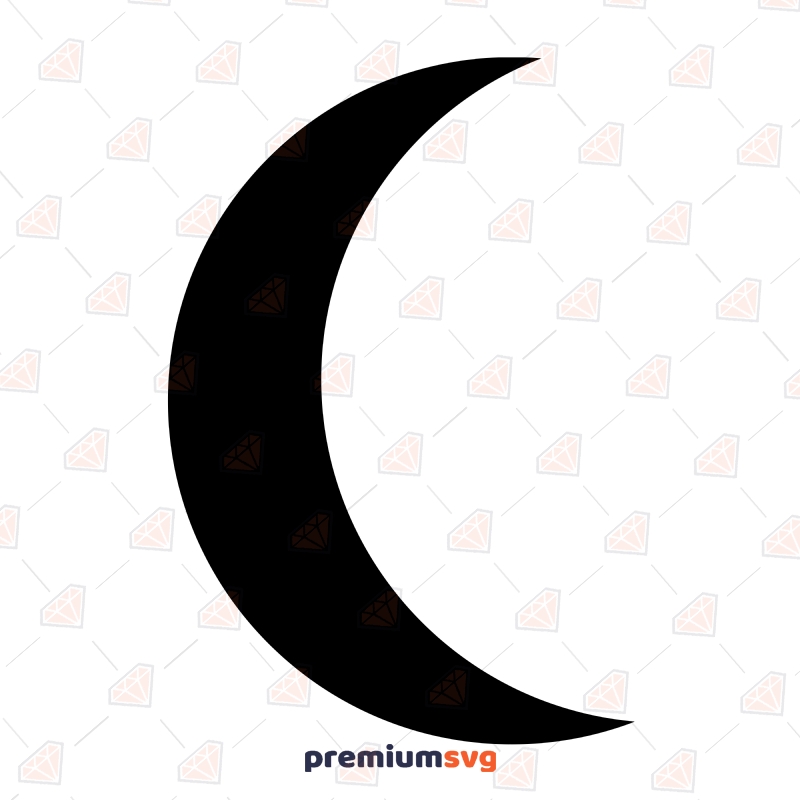 Crescent Moon Svg File Drawings Svg