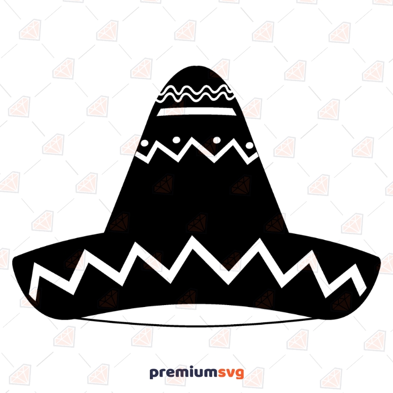 Mexican Hat SVG, Sombrero SVG Clipart Vector File Drawings Svg