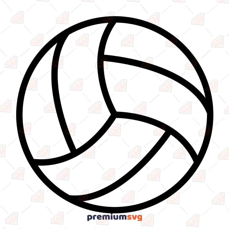 Volleyball Ball SVG Vector File, Instant Download Volleyball SVG Svg