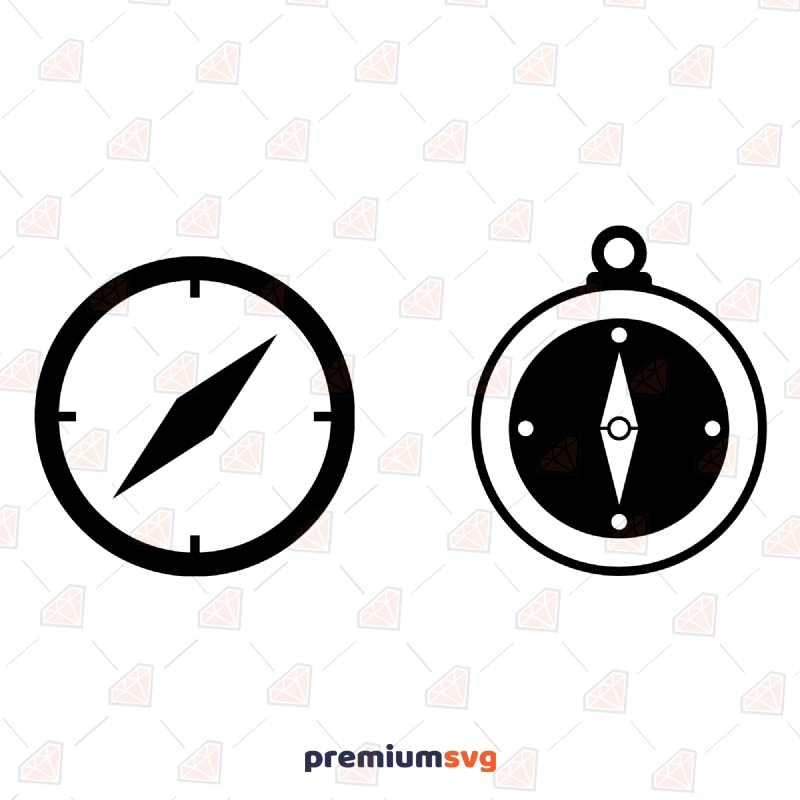 Camping Compass SVG Cut File, Compass SVG Instant Download Camping SVG Svg