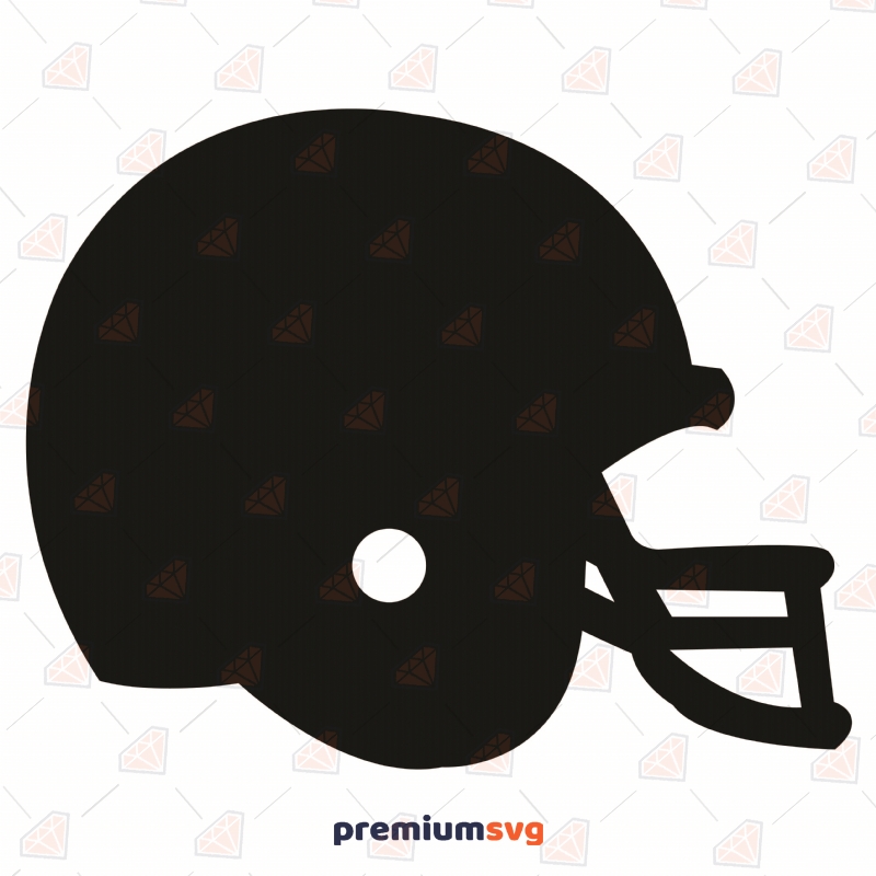 Basic Football Helmet SVG Cut File, Helmet SVG Instant Download Vector Illustration Svg