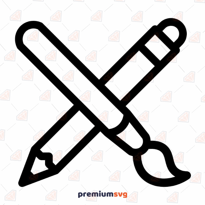 Pencils Draw Vector SVG Cut File, Pencils SVG Instant Download Drawings Svg