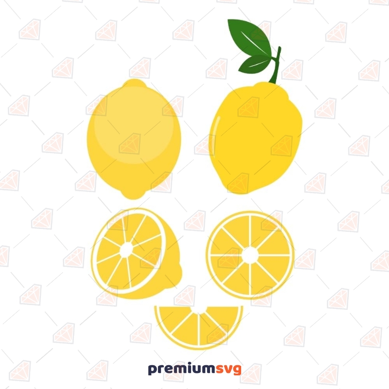 Lemon SVG Bundle, Lemon Clipart Files Fruits and Vegetables SVG Svg