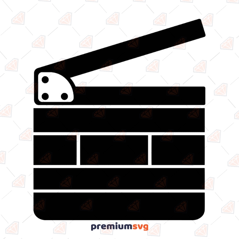 Movie Clapboard SVG, Movie Clipart Files Instant Download Vector Illustration Svg