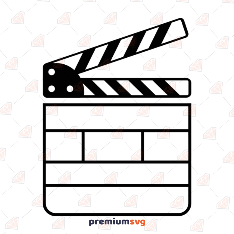 Movie Clapboard SVG, Clapboard Vector Instant Download Vector Objects Svg