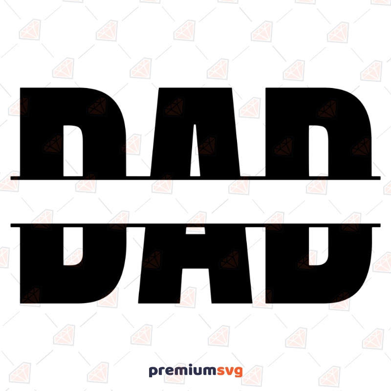 Dad Monogram Svg Cut Files, Father's Day Monogram Svg Vector Files Father's Day SVG Svg