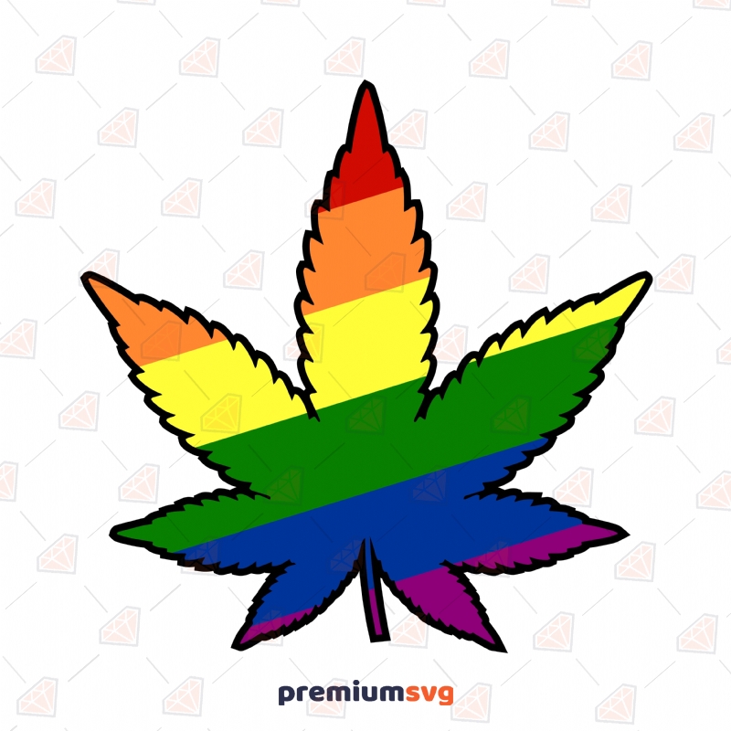 Marijuana Pride SVG Cut File Lgbt Pride SVG Svg