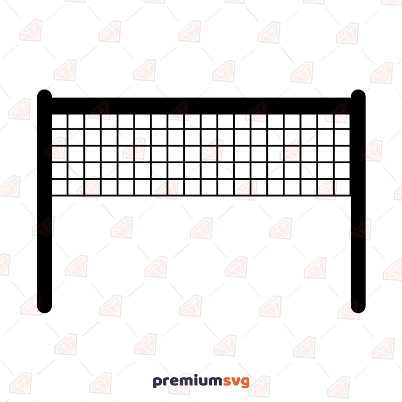 Basic Volleyball Net SVG Cut Files, Instant Download Volleyball SVG Svg