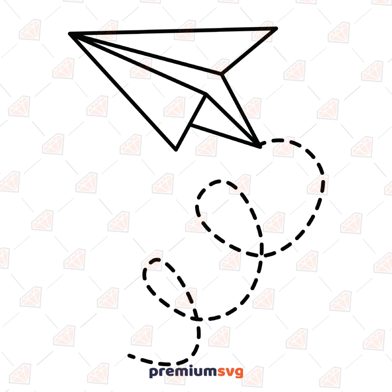 Paper Airplane SVG Cut, Paper Airplane Clipart Files Drawings Svg