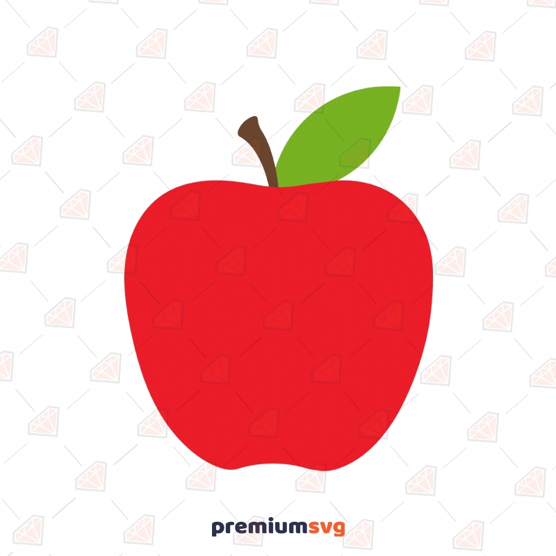 Basic Apple SVG, Techer Apple SVG Clipart File Fruits and Vegetables SVG Svg