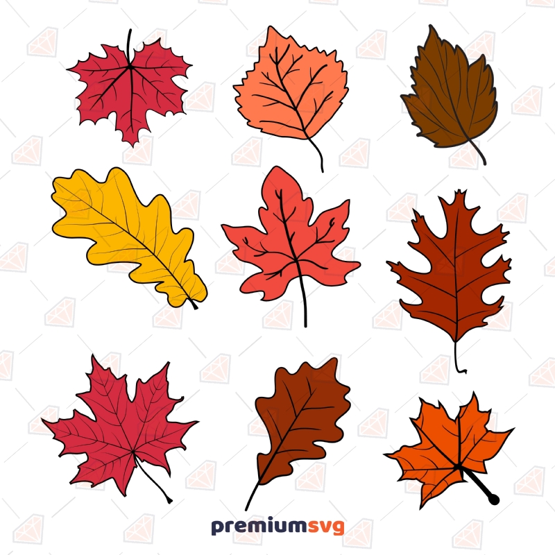 red fall leaf clip art