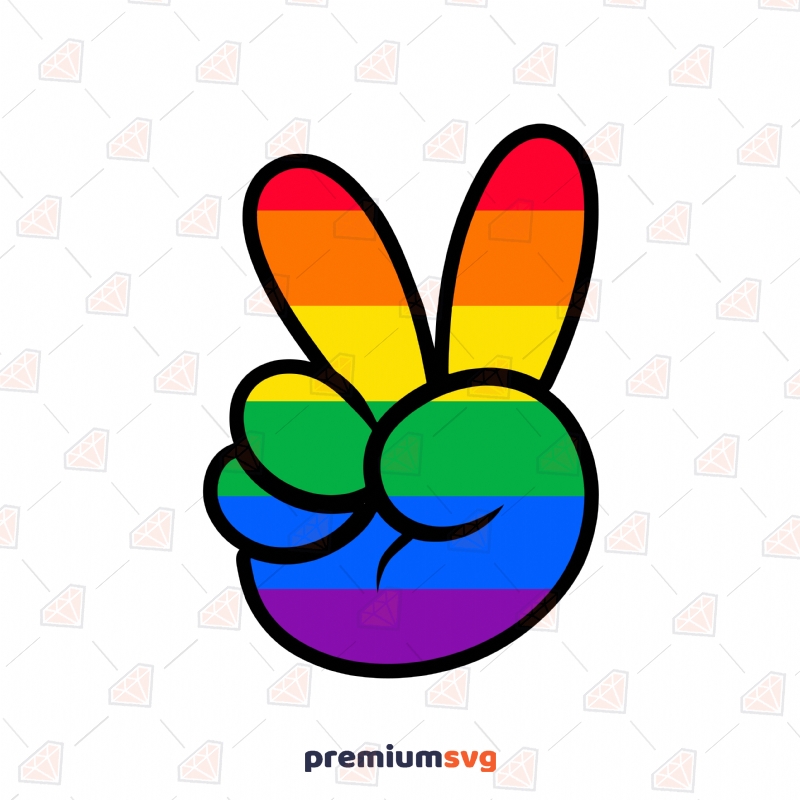 Gay Pride SVG, LGBT Pride Hand PNG Lgbt Pride SVG Svg