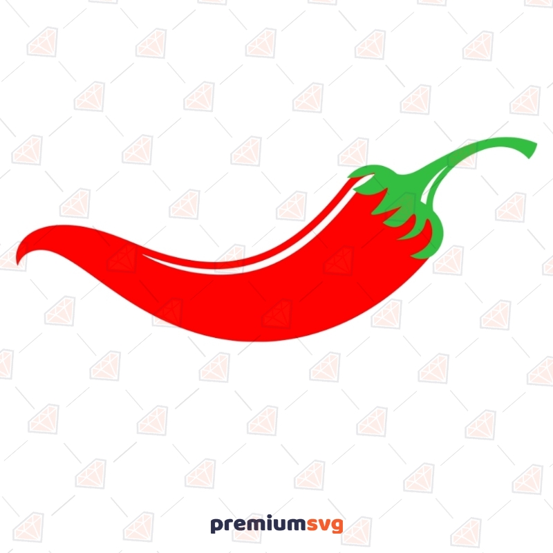 Chili Pepper Svg | Red Hot Pepper Clipart Files | PNG Fruits and Vegetables SVG Svg