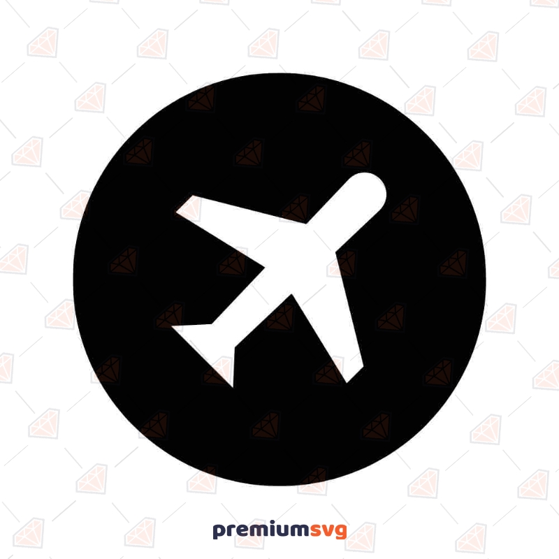 Airplane Silhouette SVG Cut File Transportation Svg
