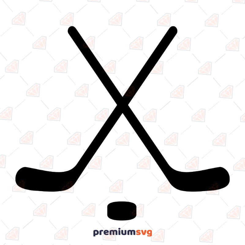 Crossed Hockey Sticks Svg | Hockey Pucks Cut Files  Shapes Svg