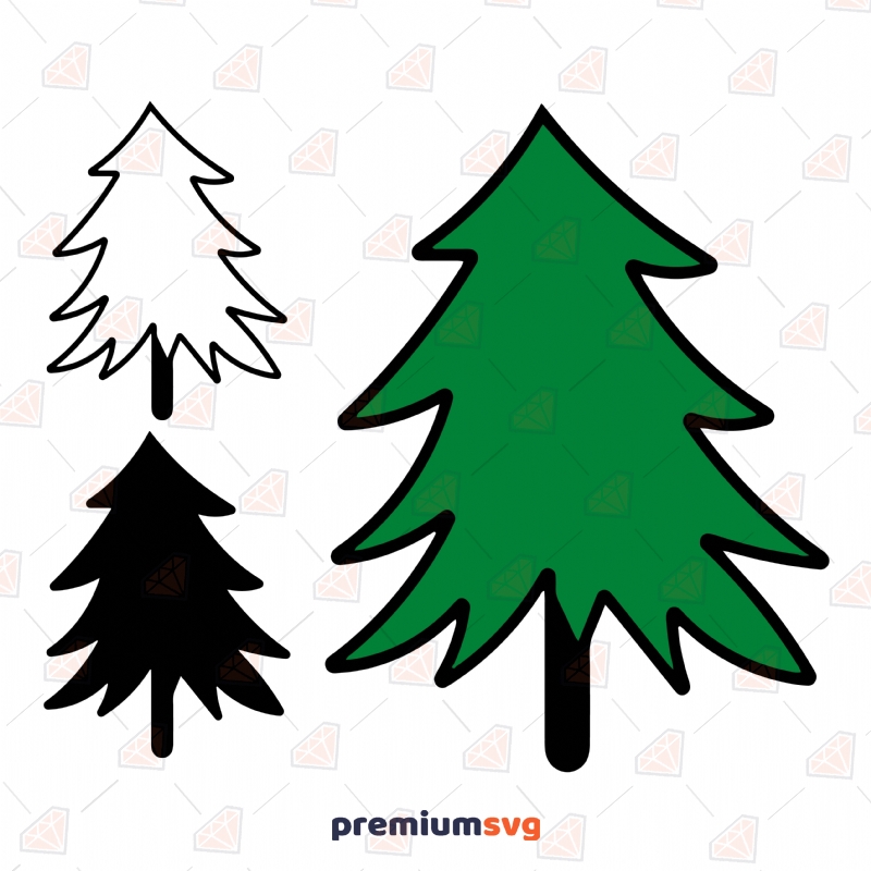 Basic Christmas Tree SVG Bundle Christmas Svg