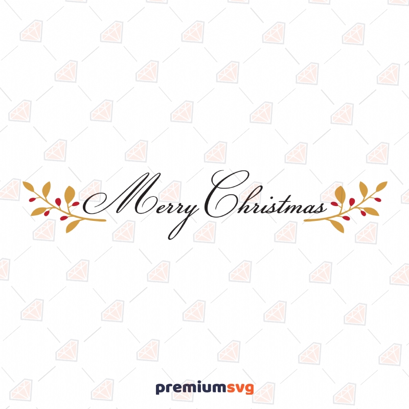 Merry Christmas Design SVG Cut File Christmas Svg