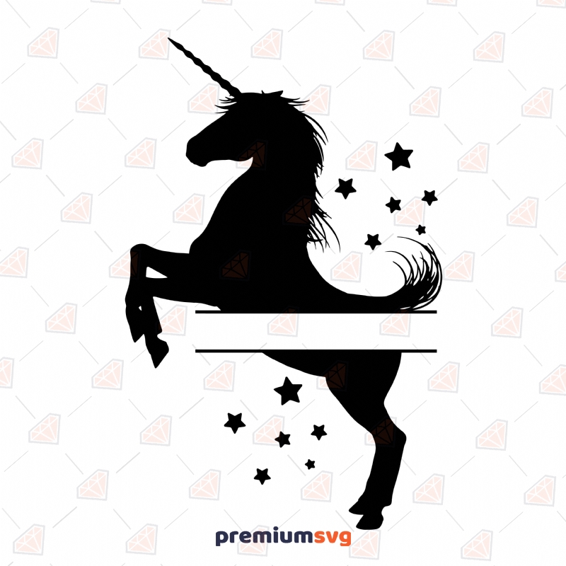 Download Black Unicorn Monogram Svg Premium Svg