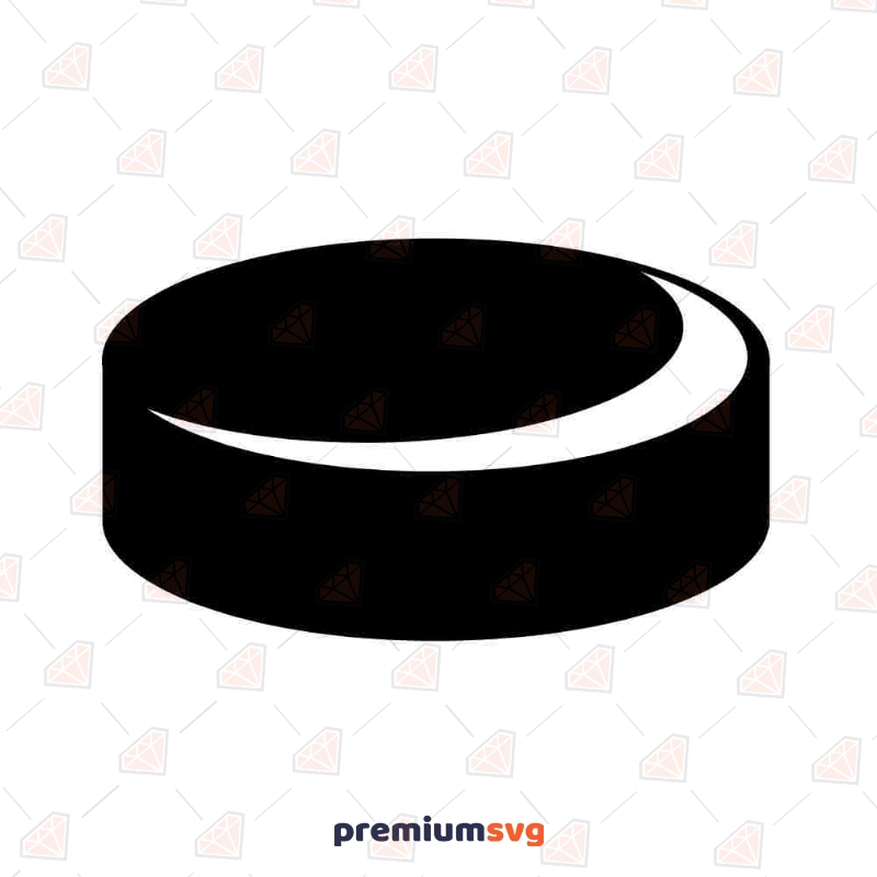 Hockey Puck SVG Cut File for Cricut and Silhouette Hockey Svg