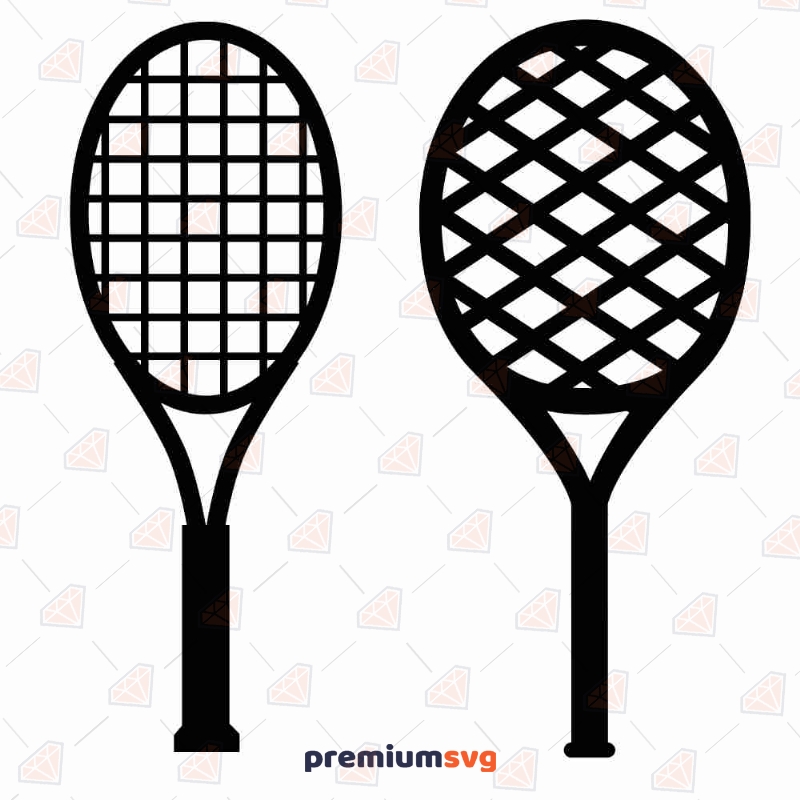 Tennis Racket SVG Cut File, Tennis Racket Clipart Tennis Svg