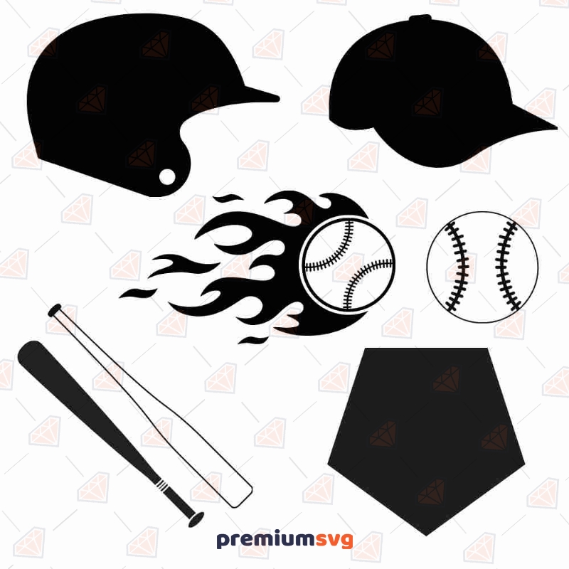 Baseball Bundle SVG Cut File, Instant Download Baseball Svg
