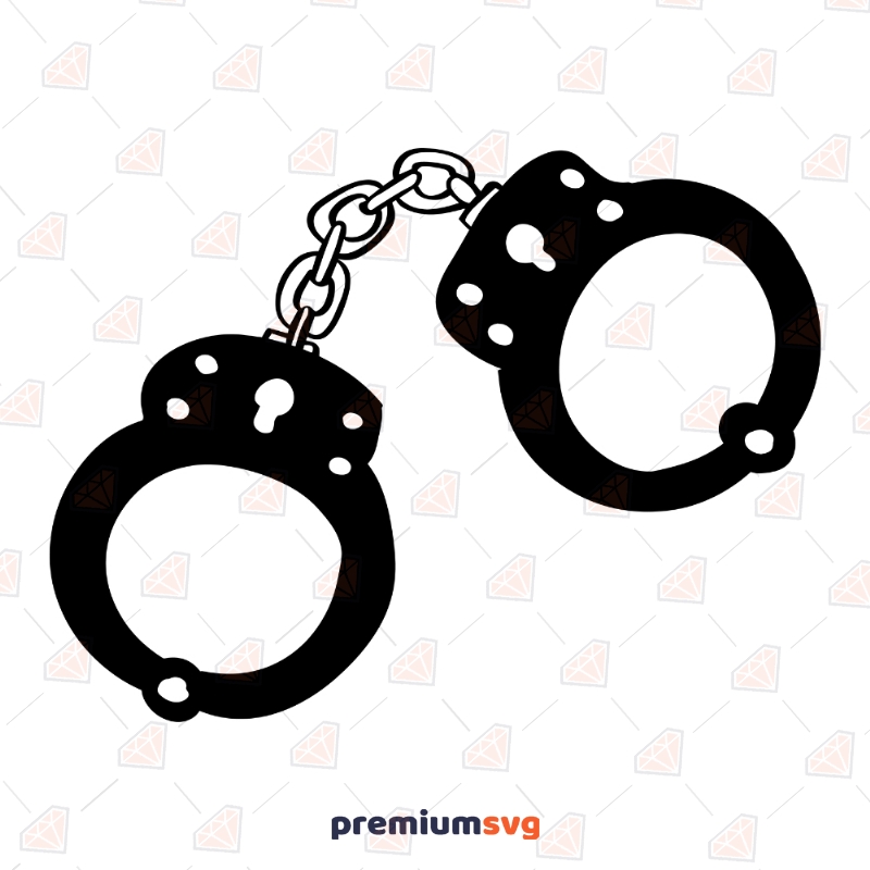 Handcuffs Clipart Files, Handcuffs Svg Drawings Svg