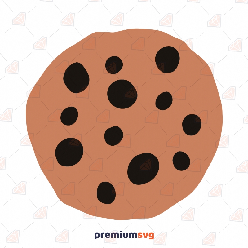 Cookie SVG, Chocolate Chip Clipart Food and Drink Svg