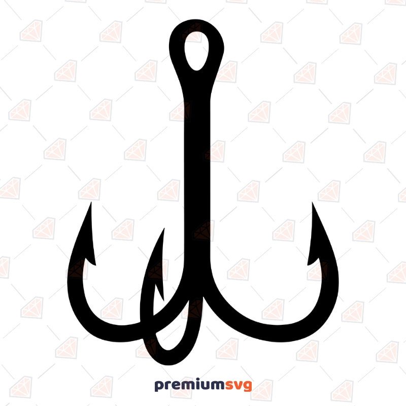 Download Triple Fishing Hook Svg Cut Files Hook Clipart Premium Svg