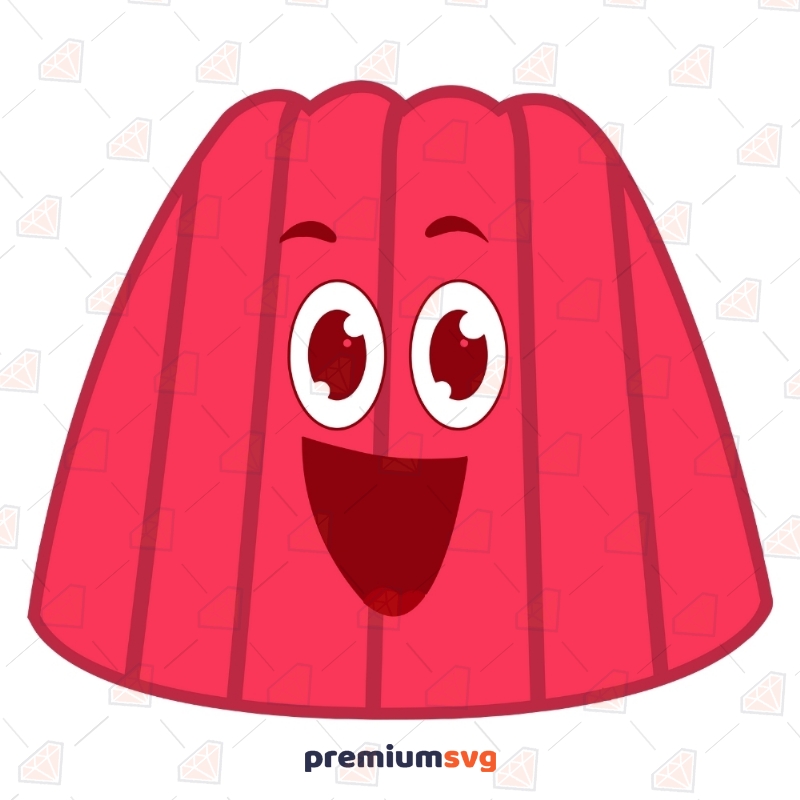 Cute Jelly SVG Vector File, Jelly Clipart Instant Download Cartoons Svg