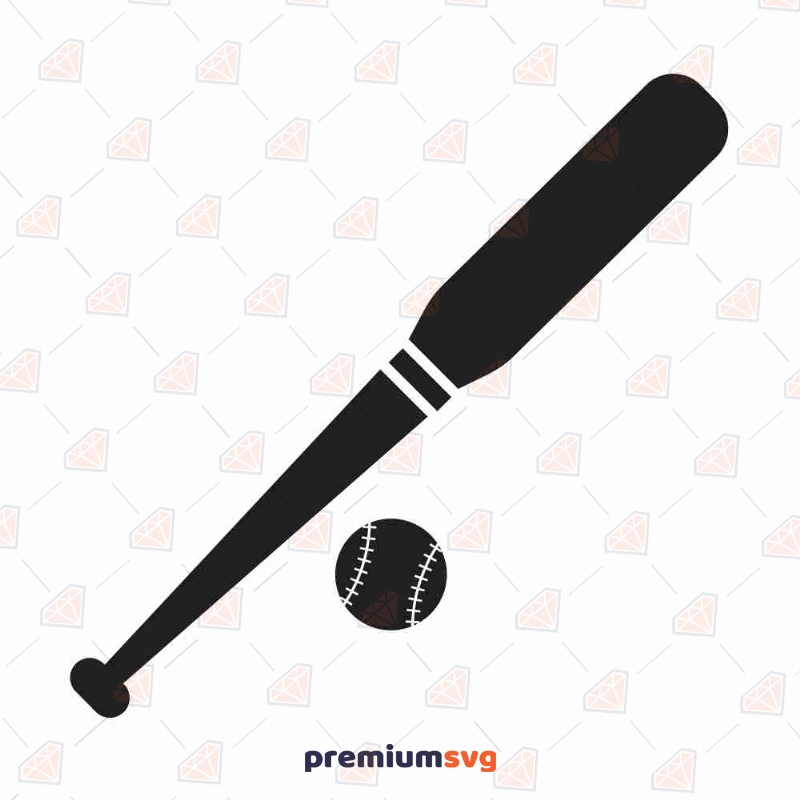 Baseball Bat and Ball SVG Cut File, Bat and Ball Clipart Baseball Svg