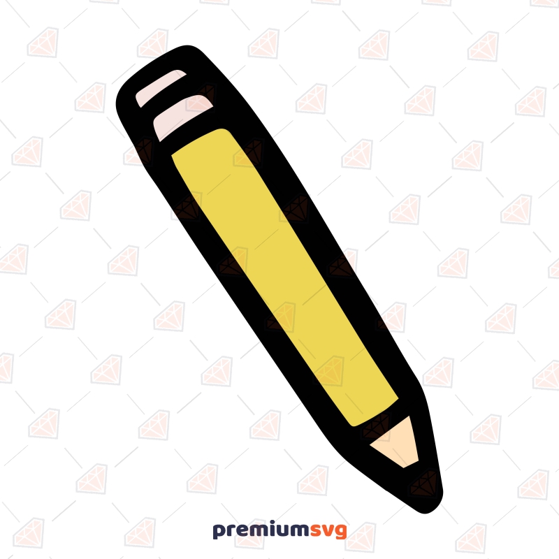 Basic Pencil SVG Cut File, Pencil Vector Instant Download School SVG Svg